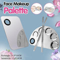 Stainless Steel Cosmetic Face Makeup Palette Spatula Foundation Mixing Tool - Semicircle V528-PALETTE-SEMICIRCLE-16806