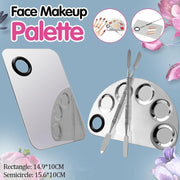 Stainless Steel Cosmetic Face Makeup Palette Spatula Foundation Mixing Tool - Semicircle V528-PALETTE-SEMICIRCLE-16806
