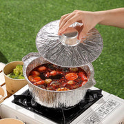 10PCS Duty Aluminum Foil Pots for Hotpot Camping Picnic Tinfoil field cutlery - 4000ml V528-PAN-10PCS-4000ML-173277