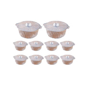 10PCS Duty Aluminum Foil Pots for Hotpot Camping Picnic Tinfoil field cutlery - 4000ml V528-PAN-10PCS-4000ML-173277