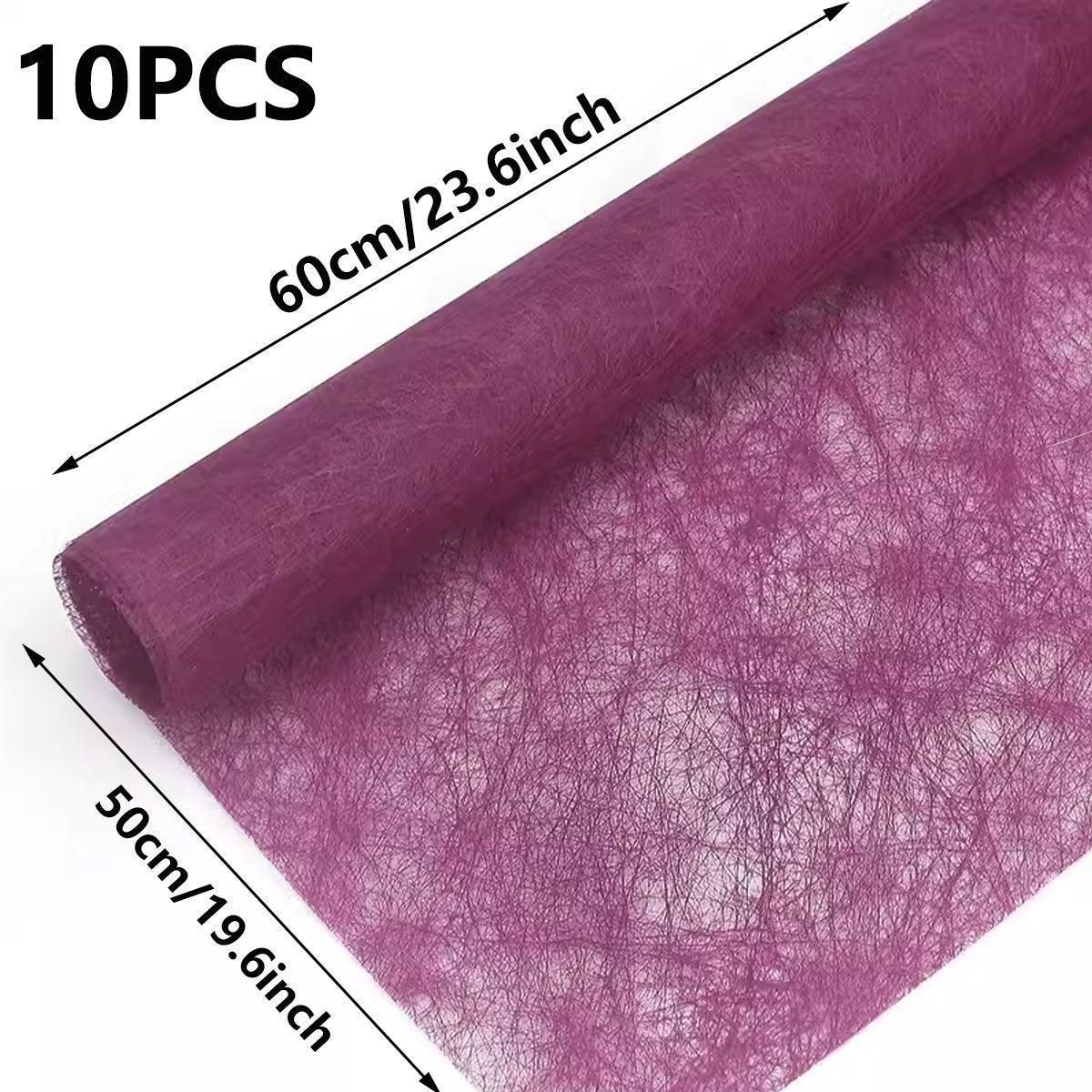 10pcs High Quality Flower Wrapping Paper DIY Bouquet Gift Wrap Floral Supplies - Gold V528-PAPER-10PCS-GOLD-917404