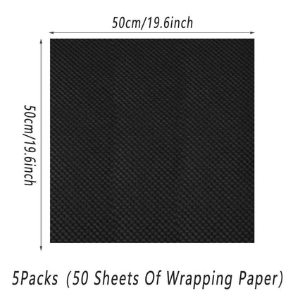 Embossed Paper Convex Flower Wrapping Paper for Floral Shop and Flower Wrapping - White V528-PAPER-5PACKS-WHITE-37512