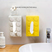 Tissue Box Cover Creative Building Block Cute Napkin Dispenser Holder Home Decor - Blue V528-PAPER-BOX-BLUE-824919