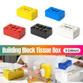 Tissue Box Cover Creative Building Block Cute Napkin Dispenser Holder Home Decor - White V528-PAPER-BOX-WHITE-923989