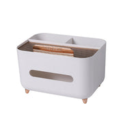 Tissue Box Dispenser Storage Box Napkin Case Remote Control Box Multi-Function - White V528-PAPER-BOX-WHITE-965902