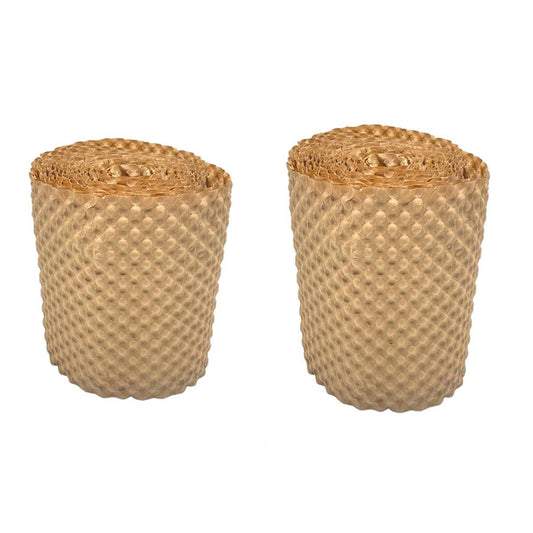 Cowhide Pressure Bubble Paper Roll Shock Absorbing Biodegradable Cushioning Wrap - 28x50m V528-PAPER-BUBBLE-28-50-377979