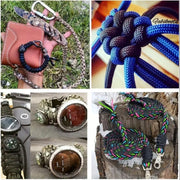 100m Paracord Outdoor Camping Binding Braided Rope Survival Gear Hiking Rope - Blue V528-PARACORD-BLUE-22450
