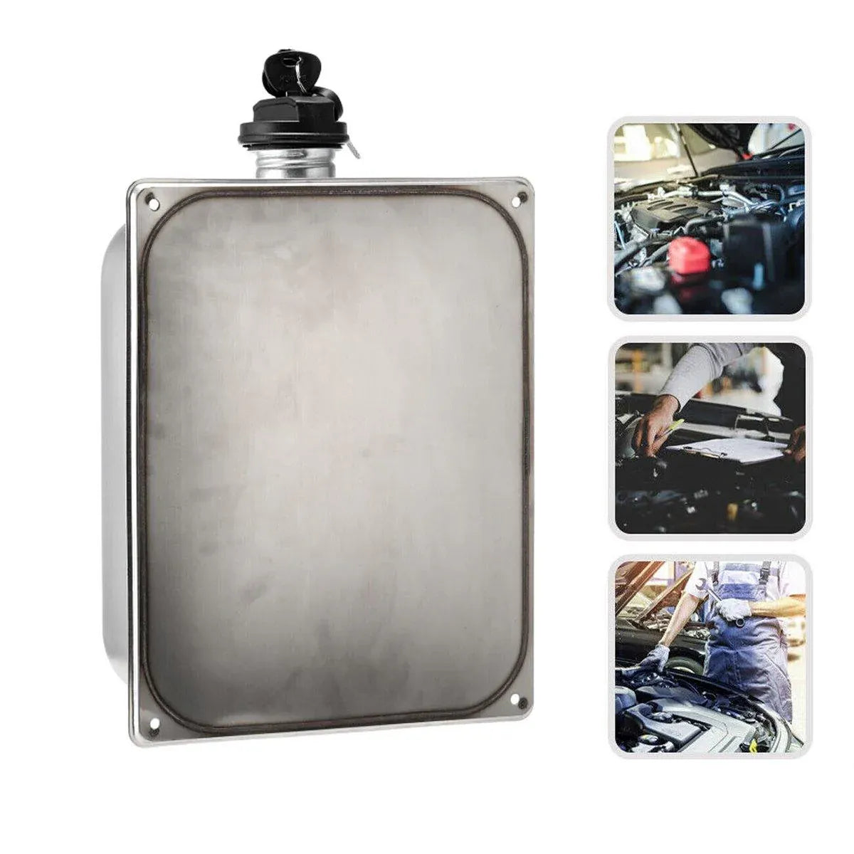 7L Stainless Steel Auxiliary Fuel Tank for Diesel Air Parking Heater with Lock V528-PARKING-HEATERS-282189