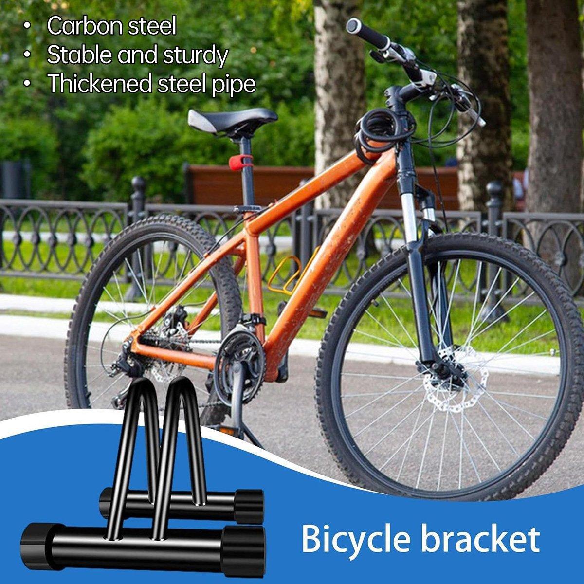 Parking Floor Bike Rack Bicycle Storage Steel Holder Portable Cycling Bike Stand V528-PARKING-RACK-222237