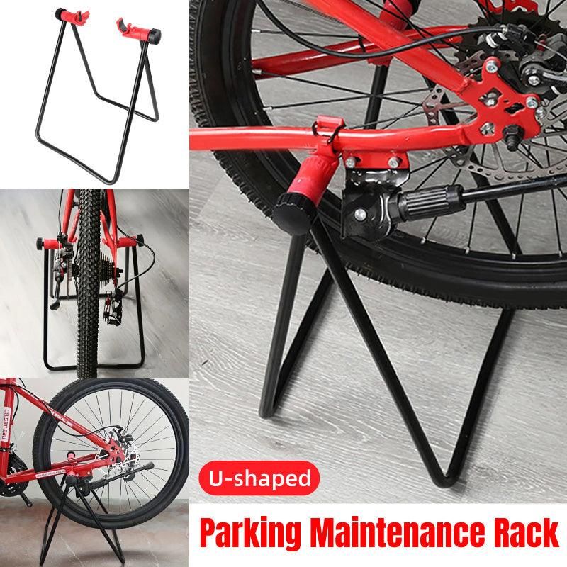 Mountain Bike Triangle Stand Vertical Parking Rack Road Bicycle Storage Holder V528-PARKING-RACK-RED-976375