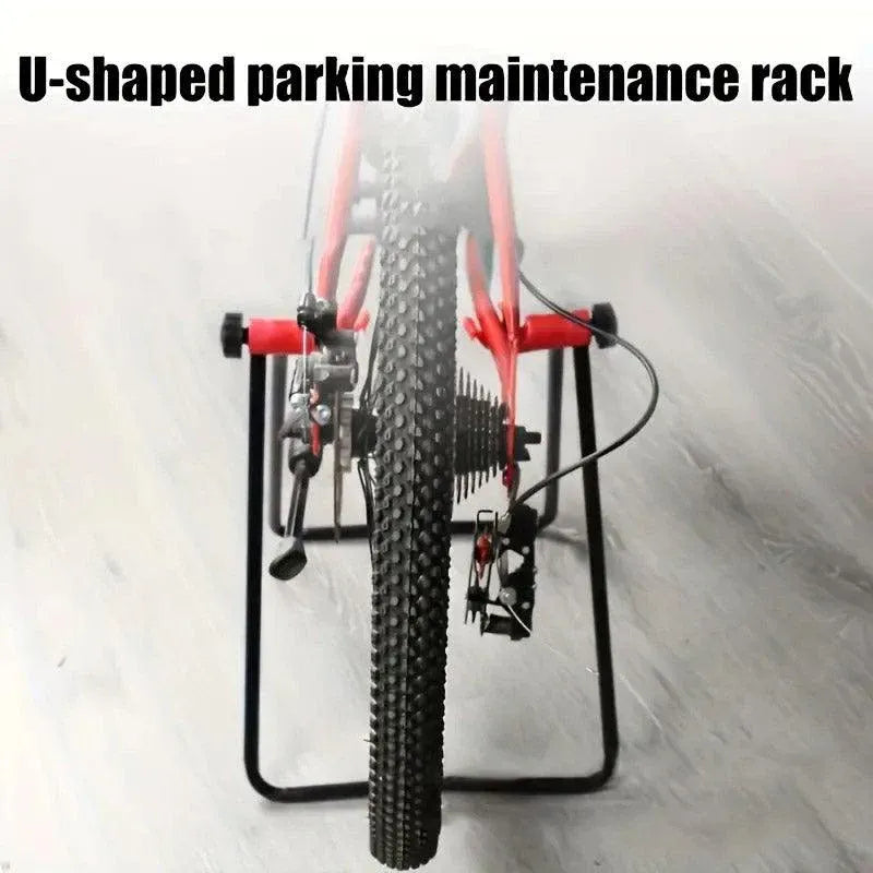 Mountain Bike Triangle Stand Vertical Parking Rack Road Bicycle Storage Holder V528-PARKING-RACK-RED-976375
