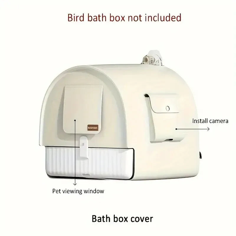 3in1 Parrot Bath Basin Bird Bathtub Cage or Accessory Pet Bird Feeder Water Bowl - Bathroom V528-PARROT-BATHROOM-407023