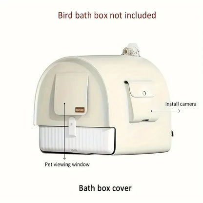 3in1 Parrot Bath Basin Bird Bathtub Cage or Accessory Pet Bird Feeder Water Bowl - Bathroom V528-PARROT-BATHROOM-407023