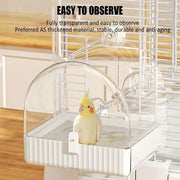 3in1 Parrot Bath Basin Bird Bathtub Cage or Accessory Pet Bird Feeder Water Bowl - Bathroom V528-PARROT-BATHROOM-407023