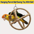 Interactive Parrot Toys Nibbling Balls Hoop Swing Bird Chew Play Activity V528-PARROT-TOY-17CM-931815