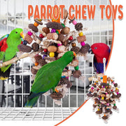 Colourful Parrot Toy Chew Corn Cob Fun Toy for Birds Safe Natural Playtime V528-PARROT-TOY-405332