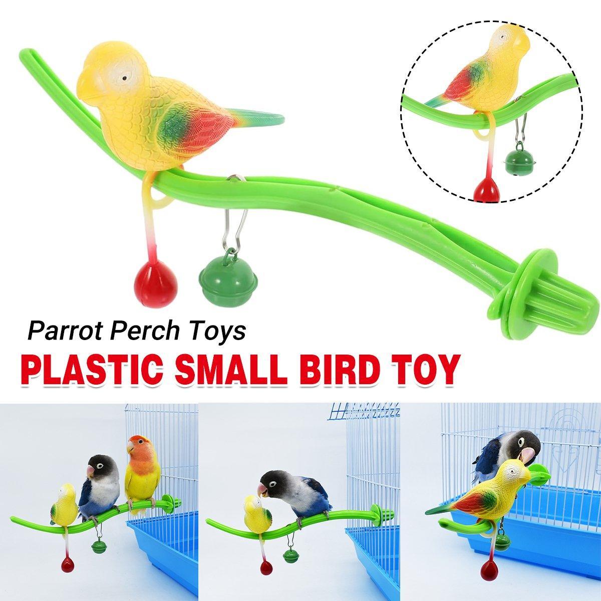 Parrot Relieve Boredom Stand Pole Rack Chew Play Simulation Fake Bird Cage Toys V528-PARROT-TOY-436792