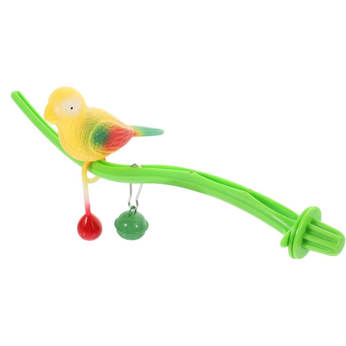 Parrot Relieve Boredom Stand Pole Rack Chew Play Simulation Fake Bird Cage Toys V528-PARROT-TOY-436792