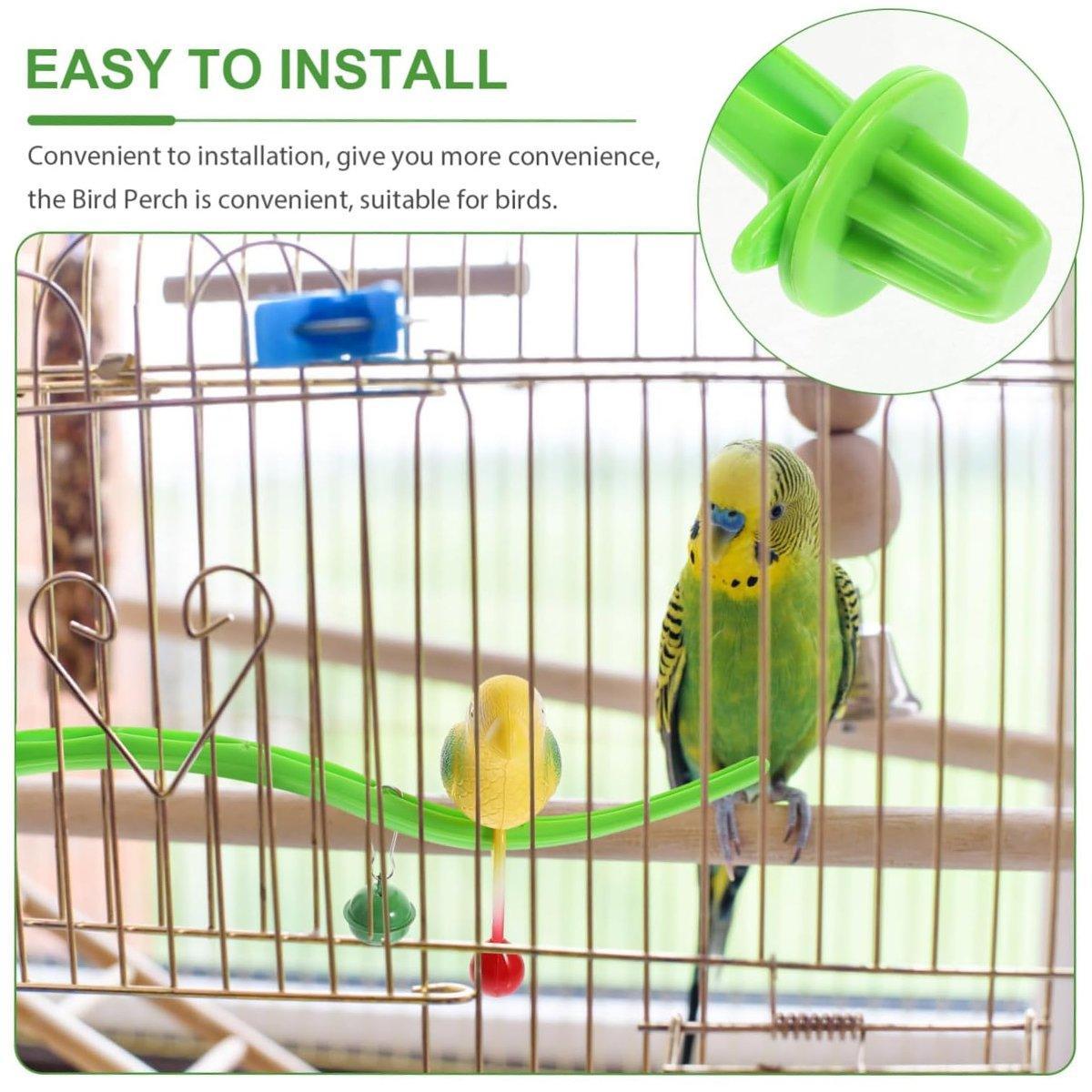 Parrot Relieve Boredom Stand Pole Rack Chew Play Simulation Fake Bird Cage Toys V528-PARROT-TOY-436792