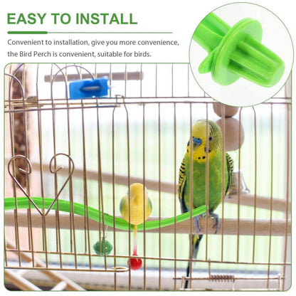 Parrot Relieve Boredom Stand Pole Rack Chew Play Simulation Fake Bird Cage Toys V528-PARROT-TOY-436792
