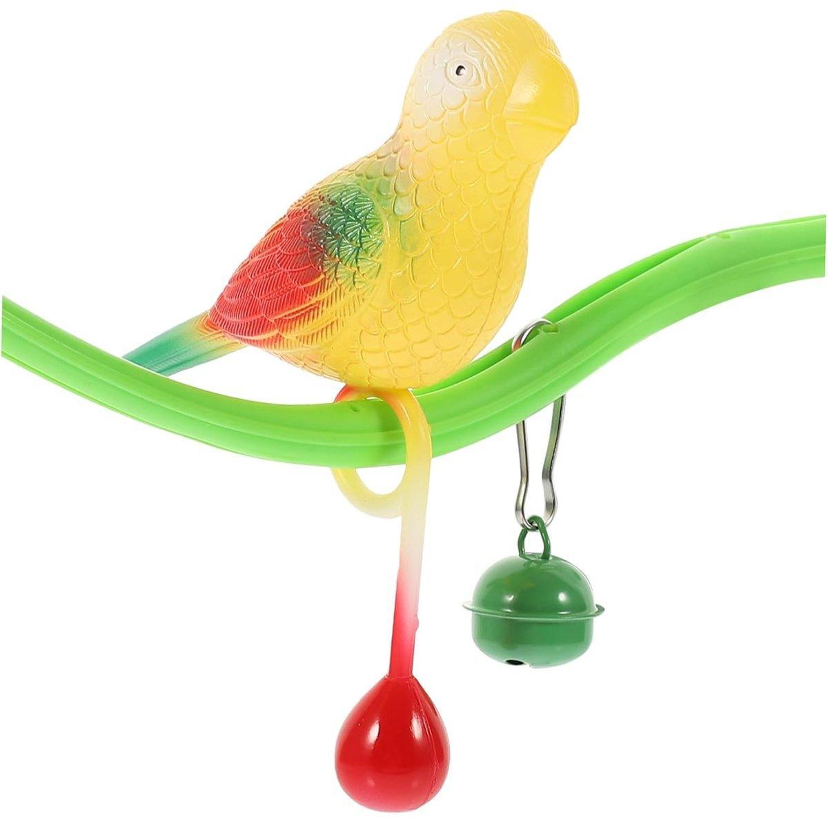 Parrot Relieve Boredom Stand Pole Rack Chew Play Simulation Fake Bird Cage Toys V528-PARROT-TOY-436792