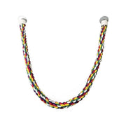 Parrot Rope Perch Colourful Bird Cage Toy Cotton Bungee Swing for Pet Birds - 105CM