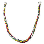 Parrot Rope Perch Colourful Bird Cage Toy Cotton Bungee Swing for Pet Birds - 60CM
