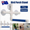 Bird Perch Stand Parrot Play Paw Grinding Stands Rack Shower Bath Platform Toys V528-PARROTTOY-88114