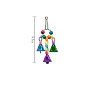 10pcs Parrot Toys Set Swing Ladder Chew Bell Toys for Cockatiels Budgies Cages V528-PARROTTOYS-10PCS-782146