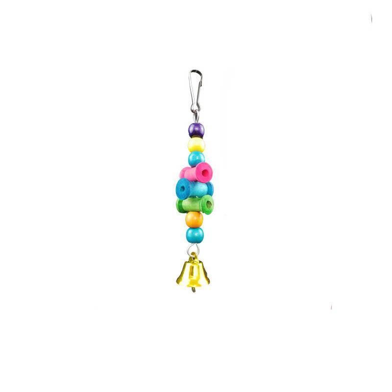 10pcs Parrot Toys Set Swing Ladder Chew Bell Toys for Cockatiels Budgies Cages V528-PARROTTOYS-10PCS-782146