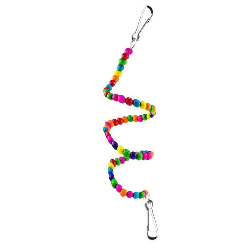 10pcs Parrot Toys Set Swing Ladder Chew Bell Toys for Cockatiels Budgies Cages V528-PARROTTOYS-10PCS-782146