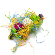 3PCS Bird Parrot Shredding Toys Chewing Foraging Hanging Cage Shredder Bell Toys V528-PARROTTOYS-3PCS-991988