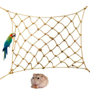 Hanging Climbing Net for Birds and Small Pets Cotton or Hemp Rope Cage Hammock - Hemp Rope V528-PARROTTOYS-HEMPROPE-58437