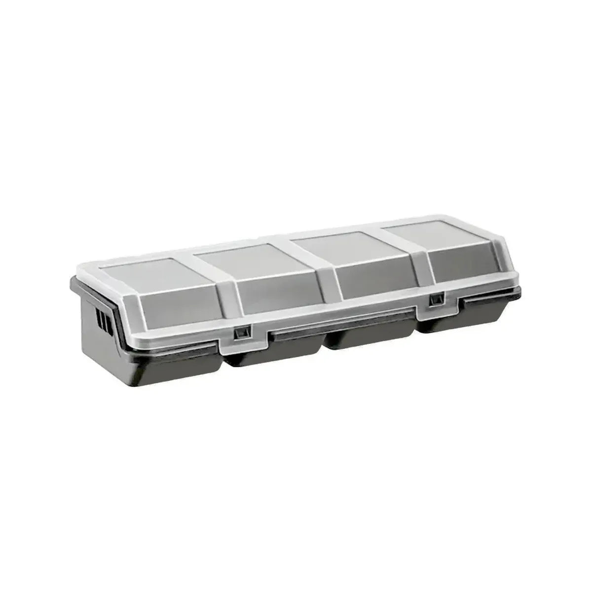 Plastic Screw Parts Storage Box Small Hardware Organizer Case with Four Grids V528-PARTS-BOX-GREY-139756