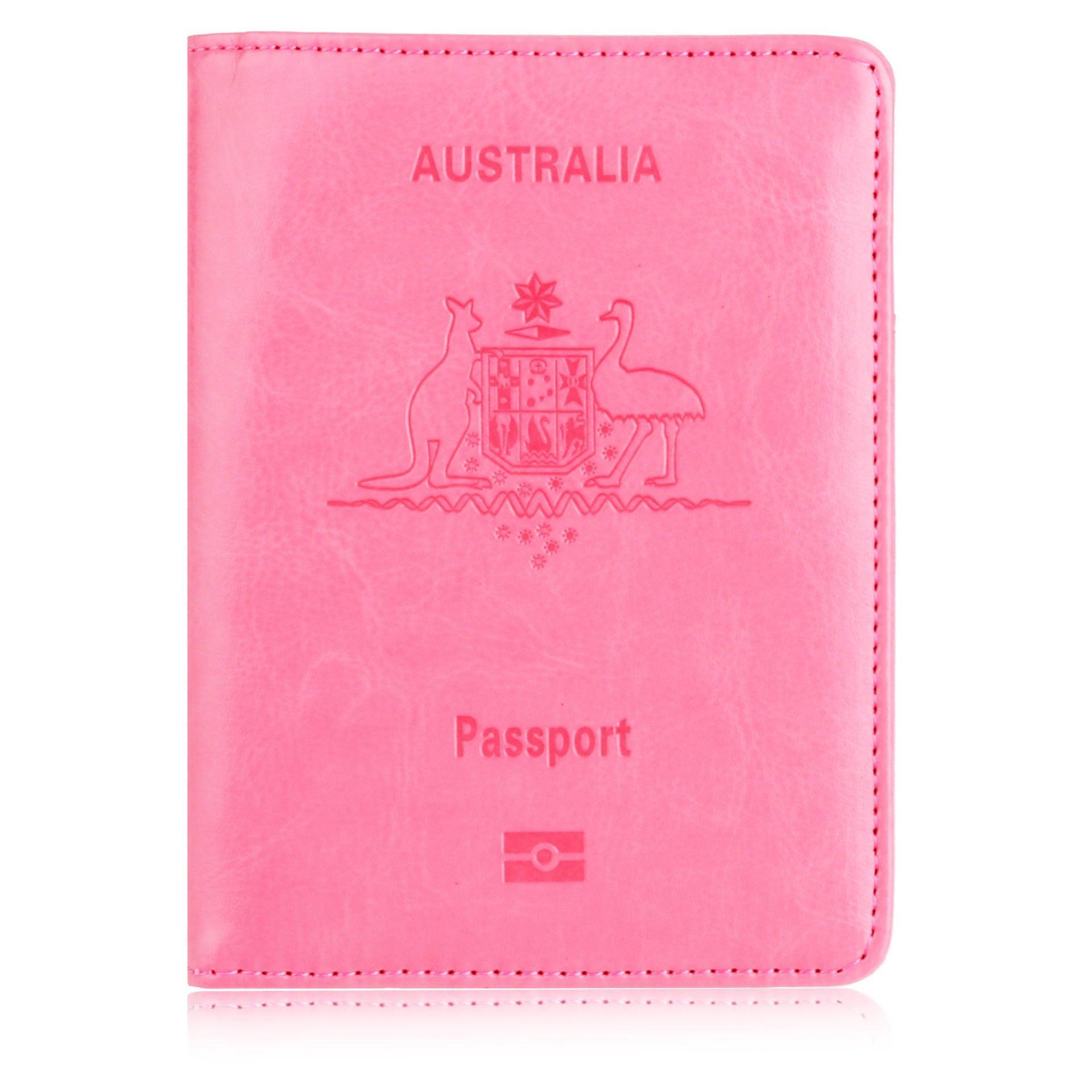 RFID Passport Holder Slim Leather Travel Wallet ID Card Cover Case for Men Women - Green V528-PASSPORTHOLDER-GREEN-195437