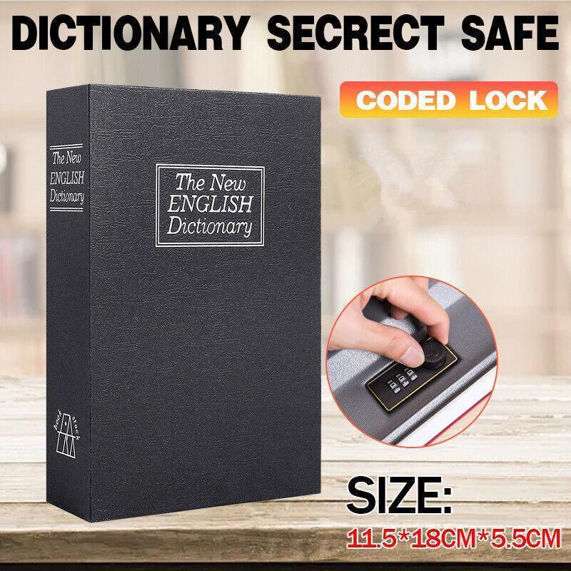 Dictionary Book Safe with Coded Lock Hidden Security Box for Money and Valuables V528-PASSWORDBO-39193