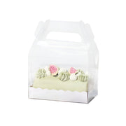 25pcs Transparent Portable Baking Box for Lasagna Mousse Cake Western Point Food - S(Flat Tray) V528-PASTRY-BOX-25PCS-S-611191