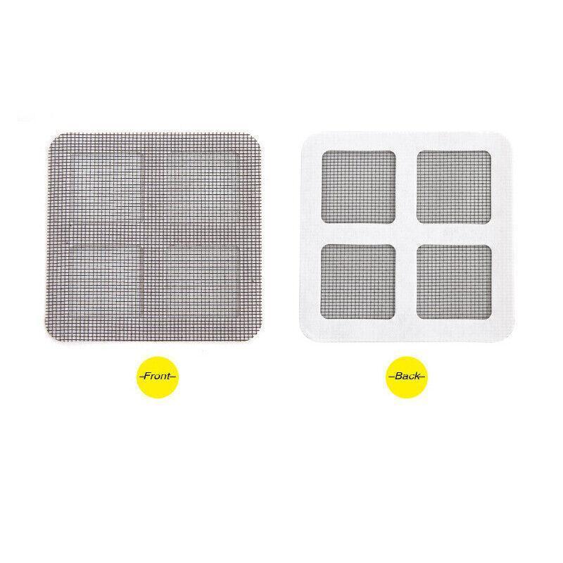 12X Fly Screen Net Repair Tape Patch Adhesive Door Curtain For Mending Holes Set V528-PATCH-12PCS-93153