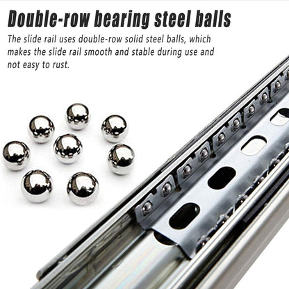 1 Pair Locking Drawer Slides Heavy Duty 120kg Runners Trailer 16 18 20 22 Inch - 16inch/400mm V528-PATH-16C-102571