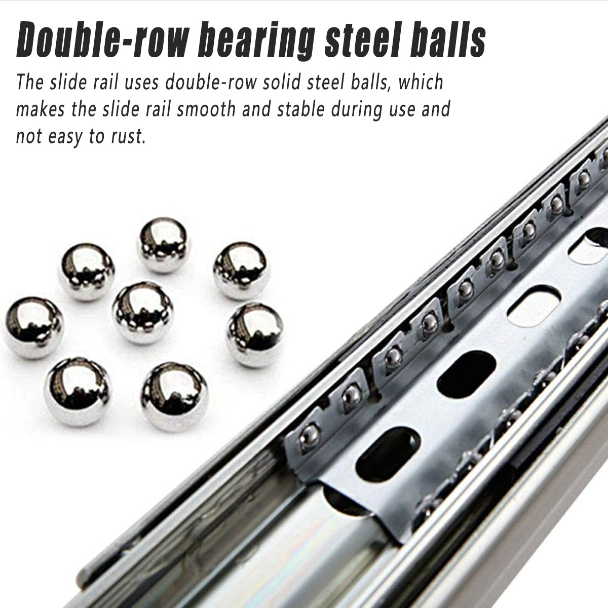 1 Pair Locking Drawer Slides Heavy Duty 120kg Runners Trailer 16 18 20 22 Inch - 20inch/500mm V528-PATH-20C-193083