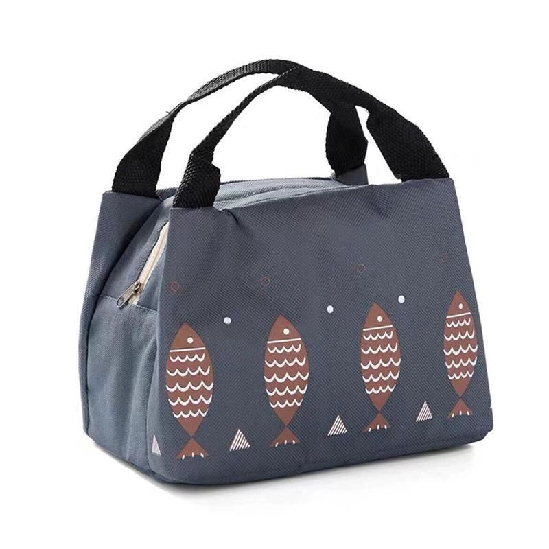 Portable Insulated Thermal Lunch Box Carry Tote Picnic Case Storage Bag 21x17x15cm - B02 (21x17x15cm) V528-PATTERN-B0271499