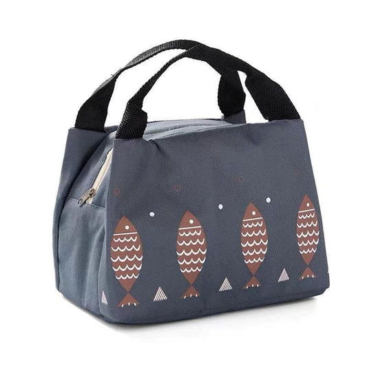 Portable Insulated Thermal Lunch Box Carry Tote Picnic Case Storage Bag 21x17x15cm - B02 (21x17x15cm) V528-PATTERN-B0271499
