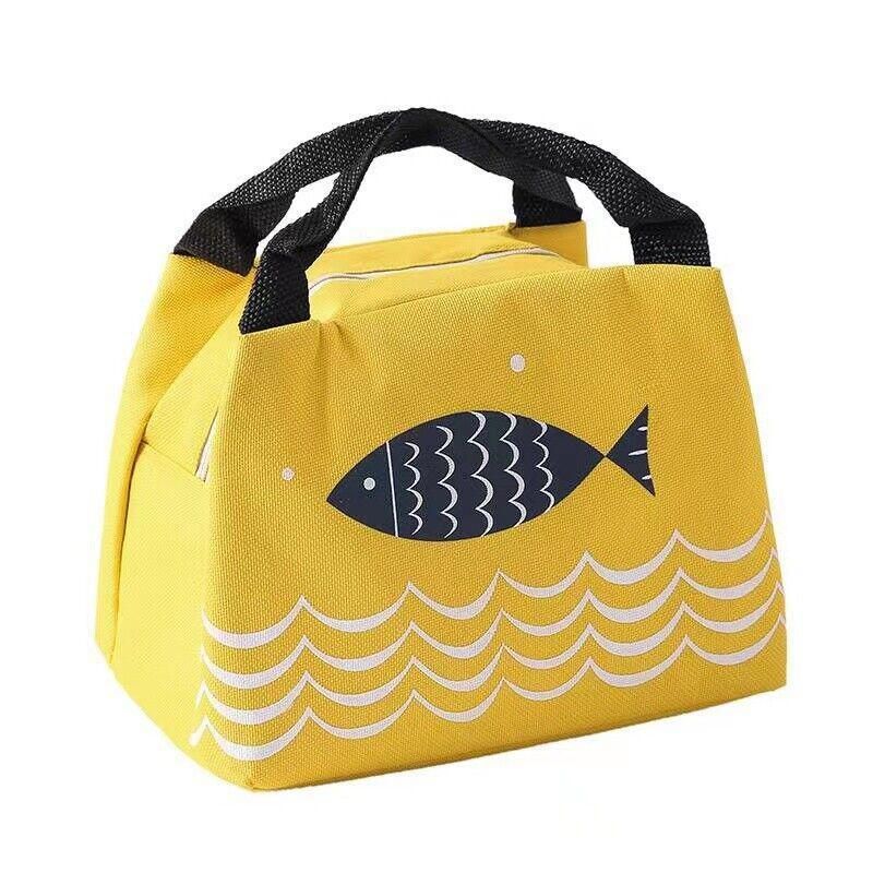 Portable Insulated Thermal Lunch Box Carry Tote Picnic Case Storage Bag 21x17x15cm - B04 (21x17x15cm) V528-PATTERN-B0489038