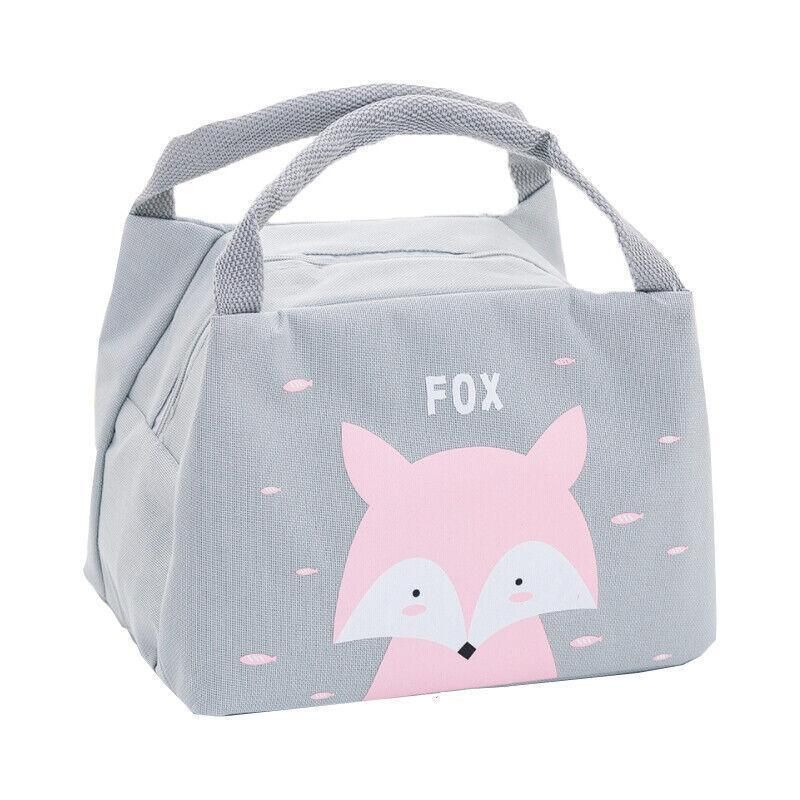Portable Insulated Thermal Lunch Box Carry Tote Picnic Case Storage Bag 21x17x15cm - C02 (21x17x15cm) V528-PATTERN-C0244417