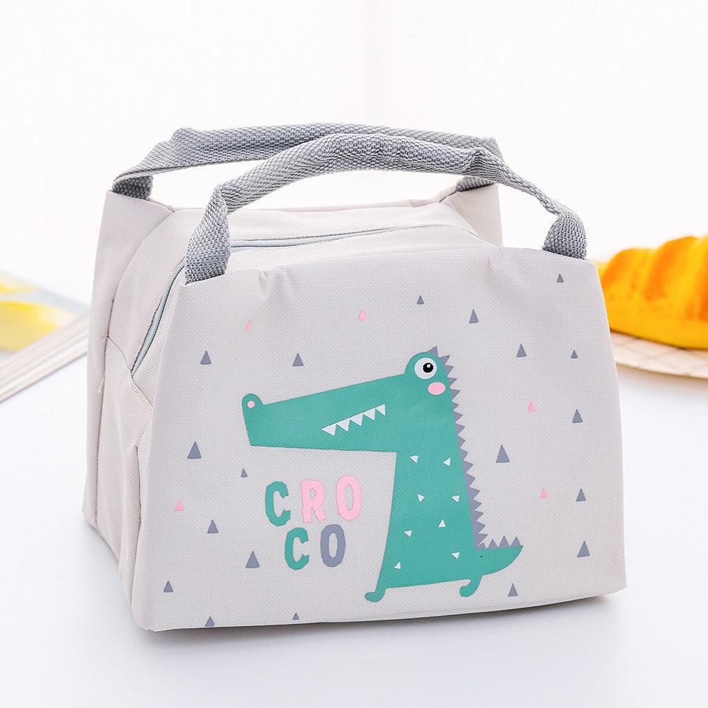 Portable Insulated Thermal Lunch Box Carry Tote Picnic Case Storage Bag 21x17x15cm - C02 (21x17x15cm) V528-PATTERN-C0244417