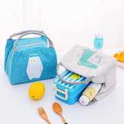 Portable Insulated Thermal Lunch Box Carry Tote Picnic Case Storage Bag 21x17x15cm - C06 (21x17x15cm) V528-PATTERN-C0634037