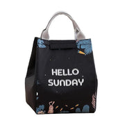 Portable Insulated Thermal Lunch Box Carry Tote Picnic Case Storage Bag 18x24x15cm - E01 (18x24x15cm) V528-PATTERN-E0186808
