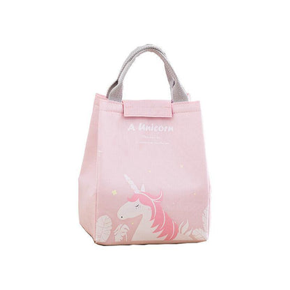 Portable Insulated Thermal Lunch Box Carry Tote Picnic Case Storage Bag 18x24x15cm - E04 (18x24x15cm) V528-PATTERN-E0472155