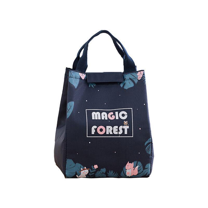 Portable Insulated Thermal Lunch Box Carry Tote Picnic Case Storage Bag 18x24x15cm - E04 (18x24x15cm) V528-PATTERN-E0472155
