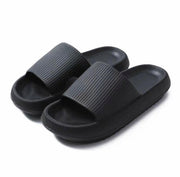Ultra-Soft Pillow Slides EVA Slippers for Indoor Outdoor Use - Thick Anti-Slip Sole - Black 36-37 V528-PBL-BLACK36-3779807